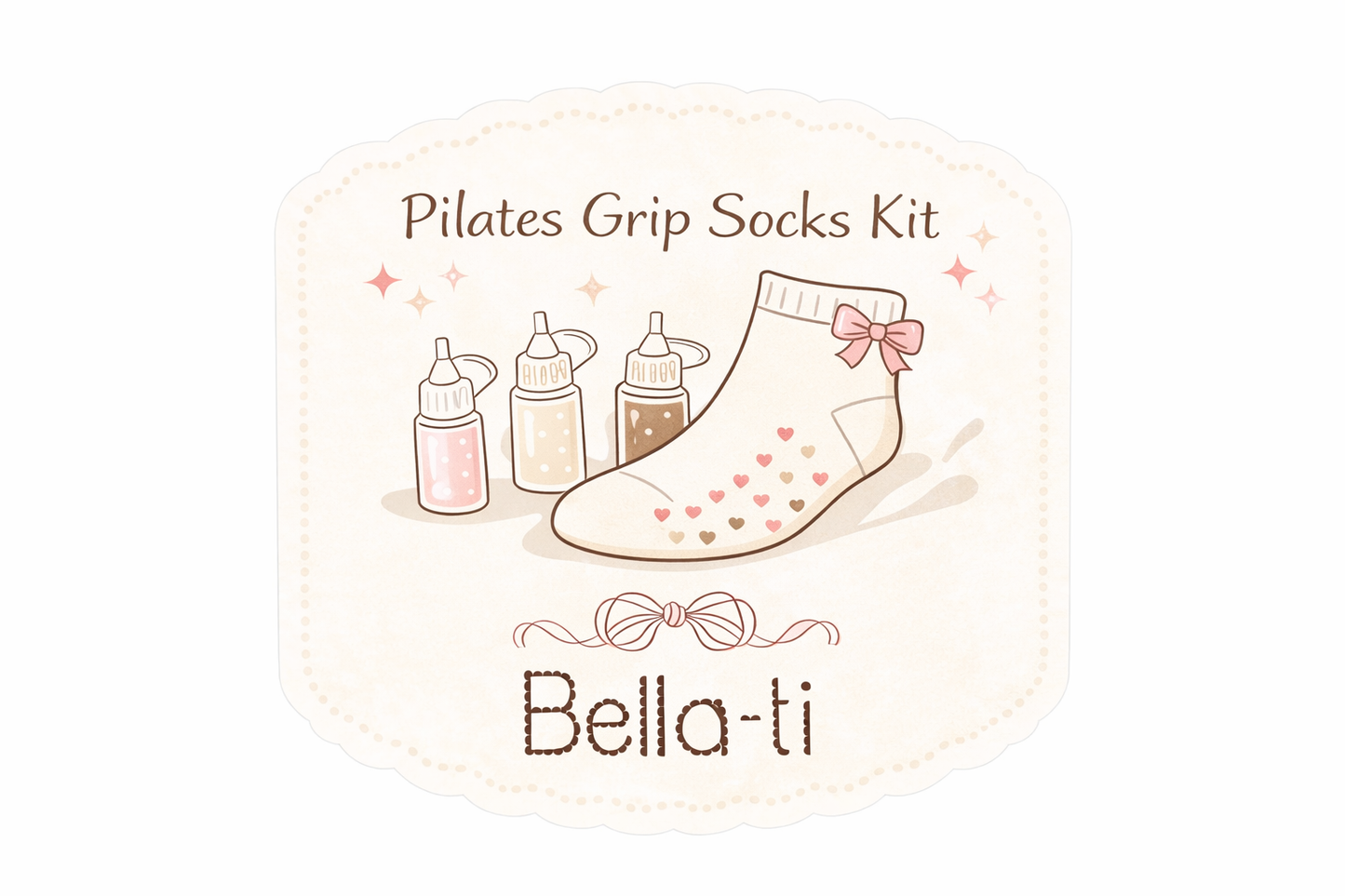 DIY pilates socks kit