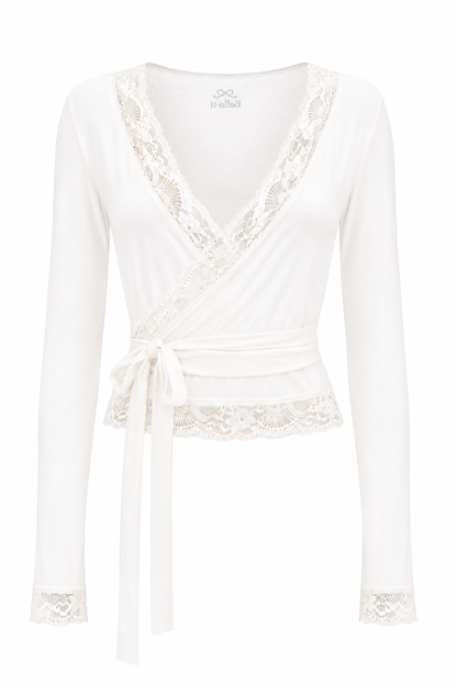 Swan wrap top