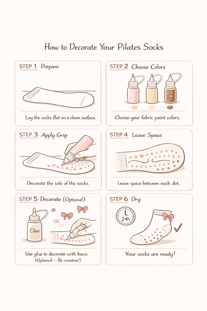 DIY pilates socks kit